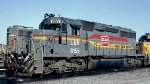 Louisville & Nashville SD40-2 #8155, from the 30 units in order #816010, at the Tilford Yard Diesel Service Center 